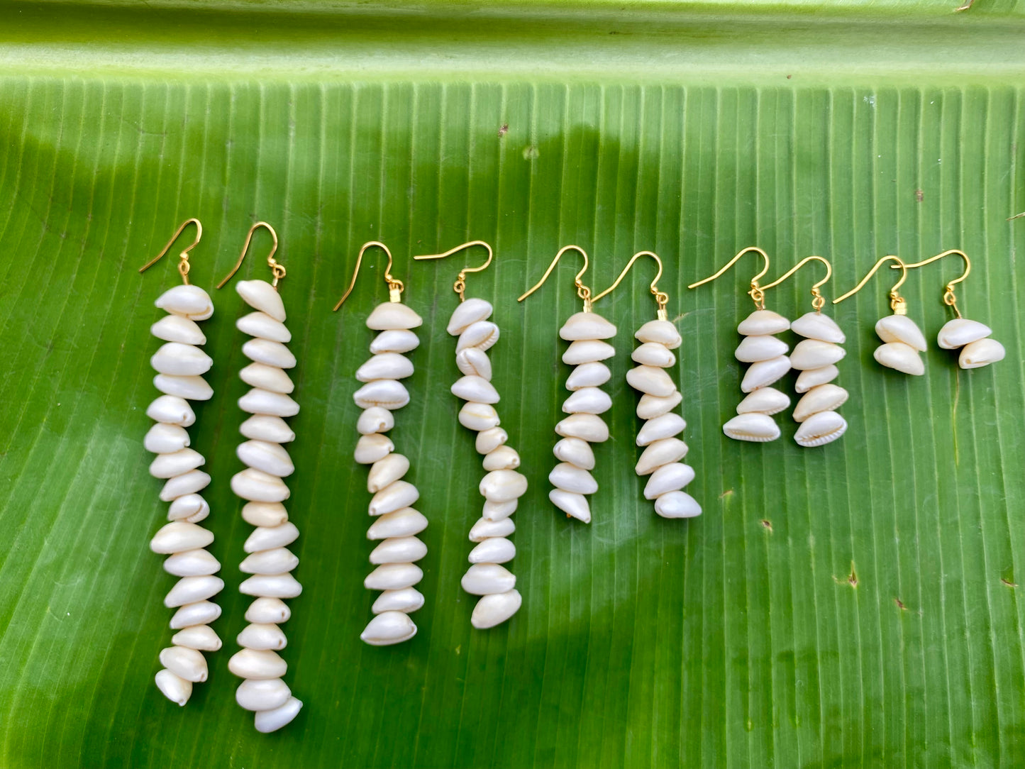 Earrings•Cowrie Ikaika•Extra Long