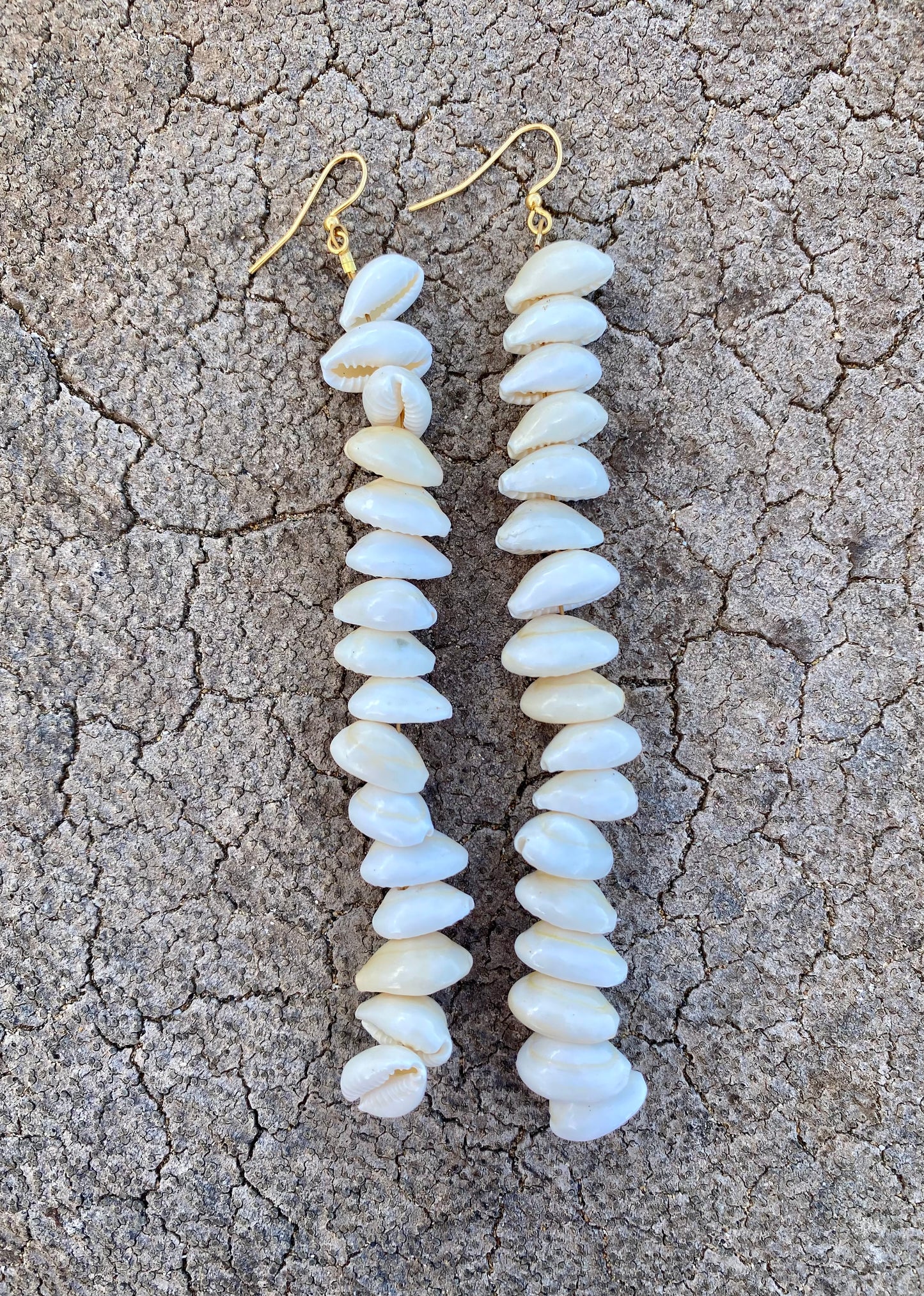 Earrings•Cowrie Ikaika•Extra Long